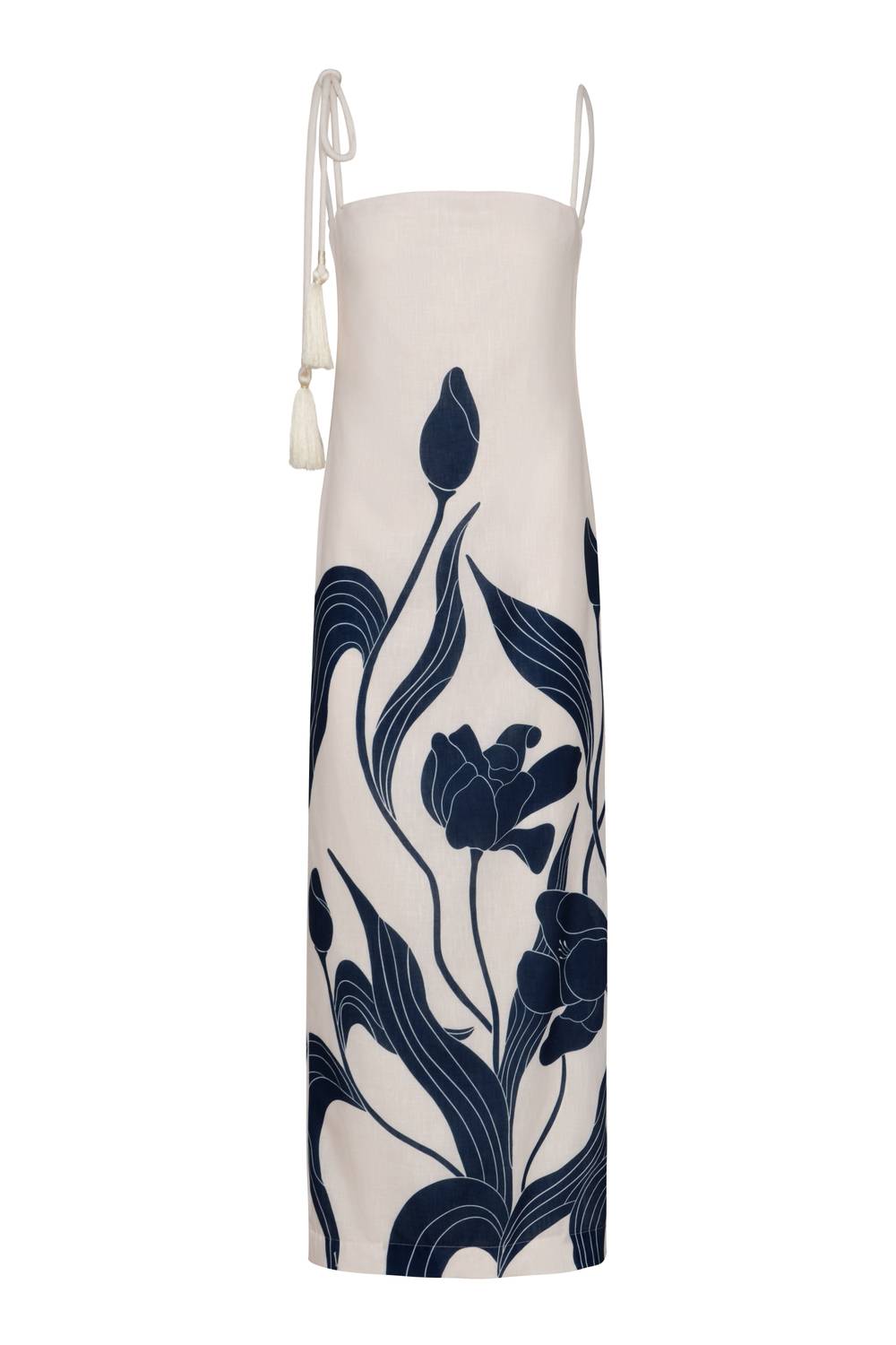 Andres Otalora - Pasos De Jardín Linen Maxi Dress