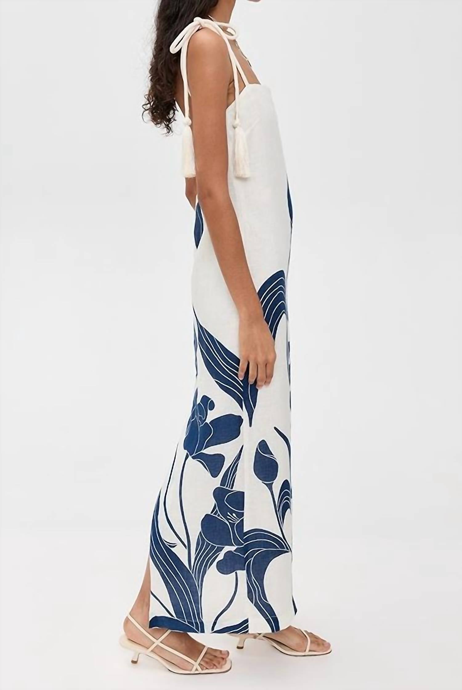Andres Otalora - Pasos De Jardín Linen Maxi Dress