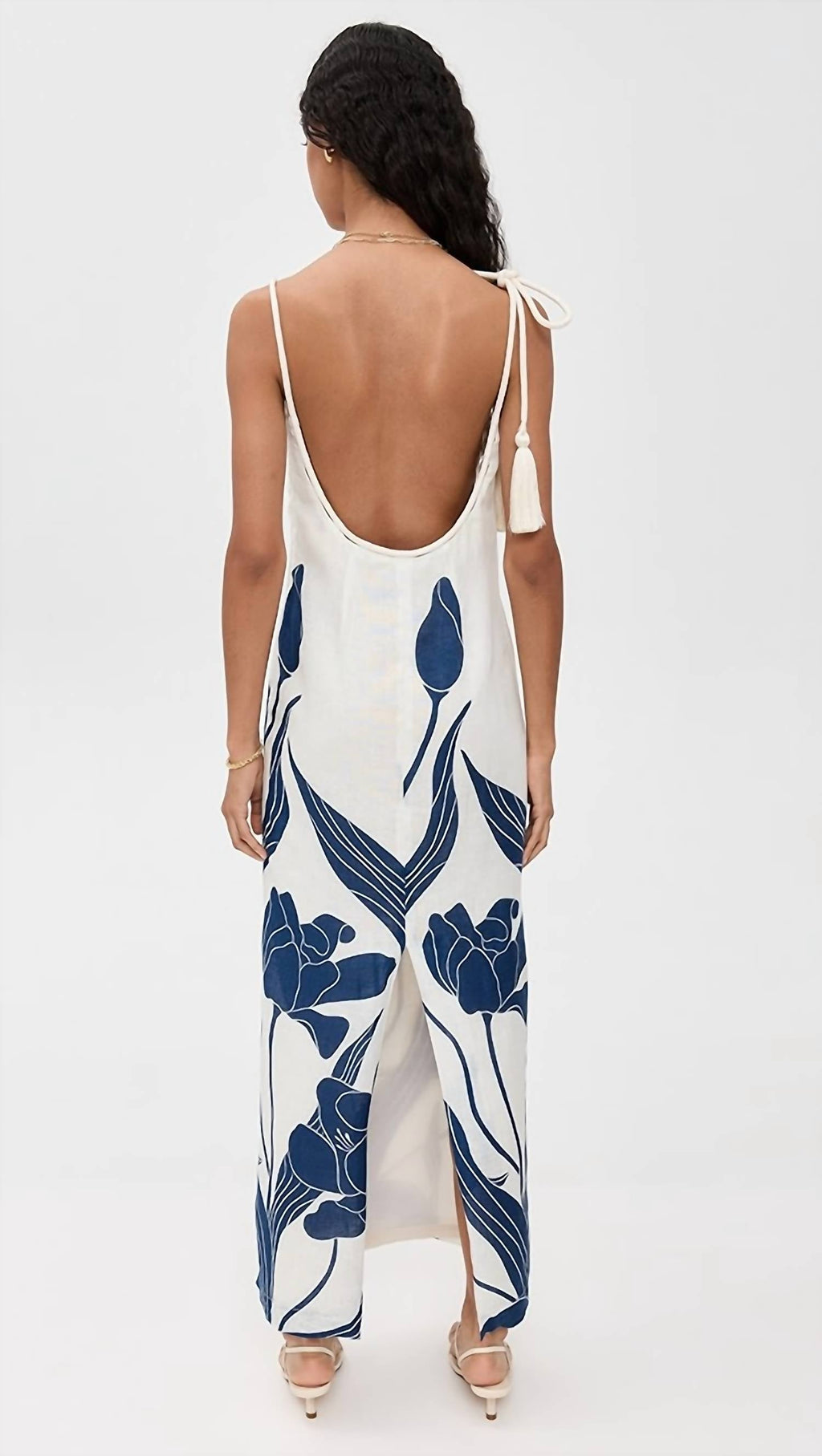 Andres Otalora - Pasos De Jardín Linen Maxi Dress